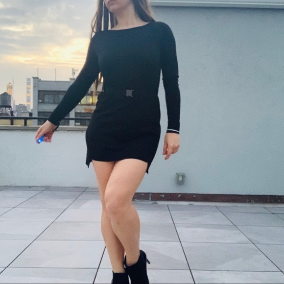 COS Wool Black Little Slim Skinny Bodycon Dress - Picture 13 of 16